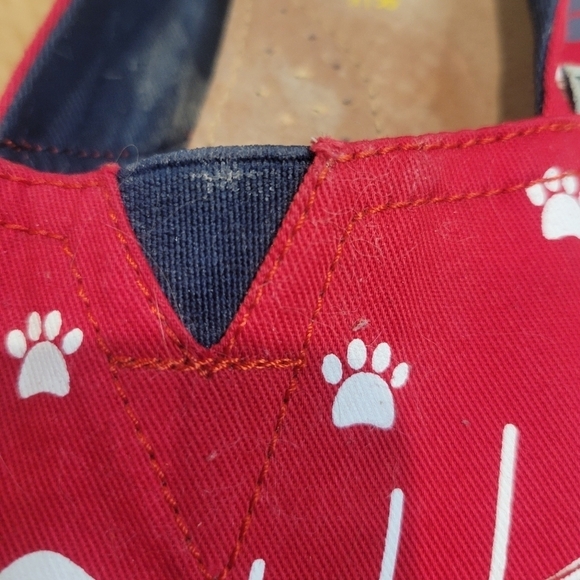 Tiosebon size 9 red cat lovers slip on shoes - Picture 3 of 9